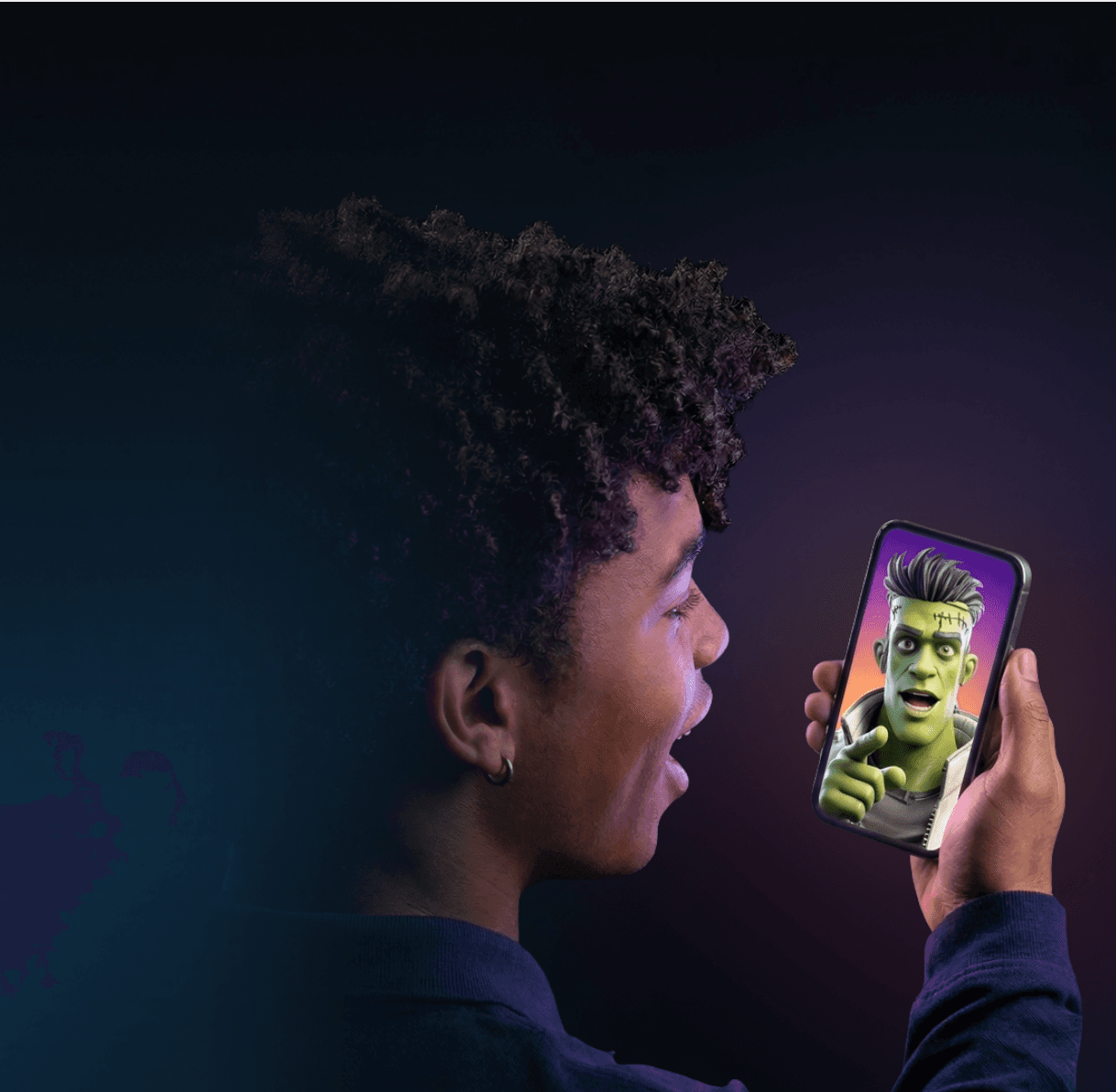 A Telo user talking to Frankie through the app